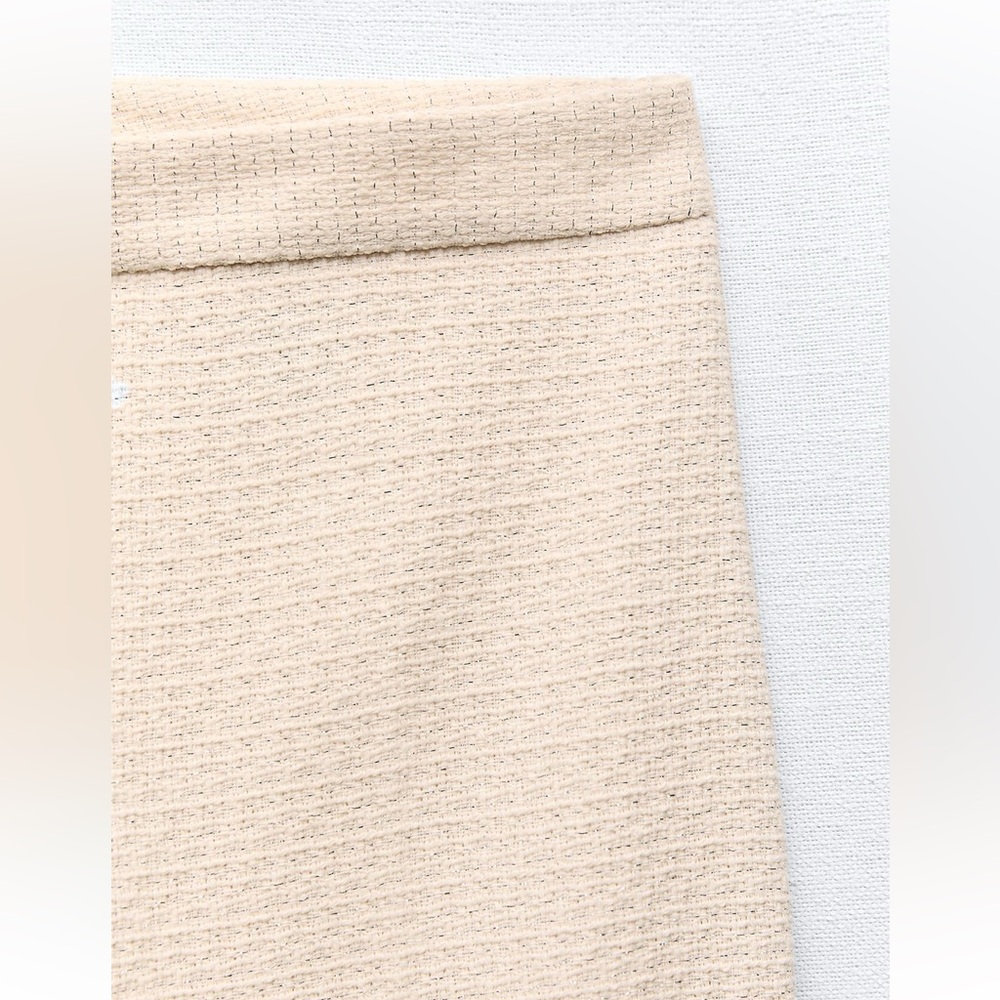 ZARA SS24 METALLIC THREAD TEXTURED PANTS 2529/122 018/002 - Picture 11 of 13